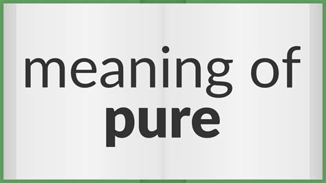 pure & care review|pure meaning slang.